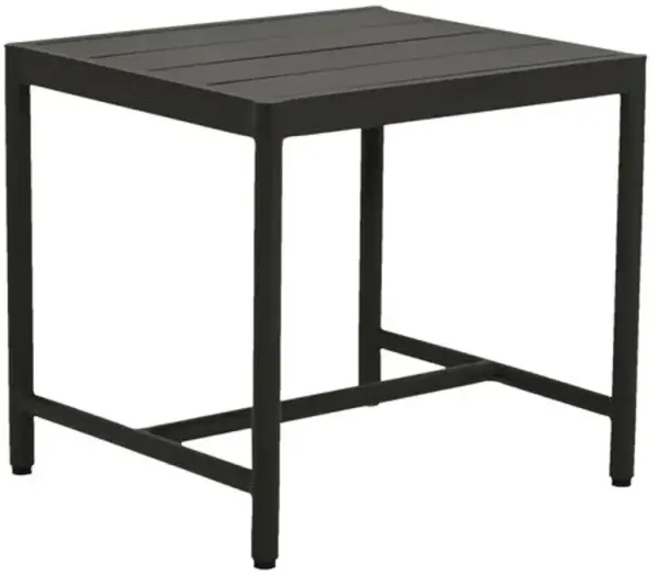 Eleandra Outdoor Aluminum End Table - Graphite - Gray