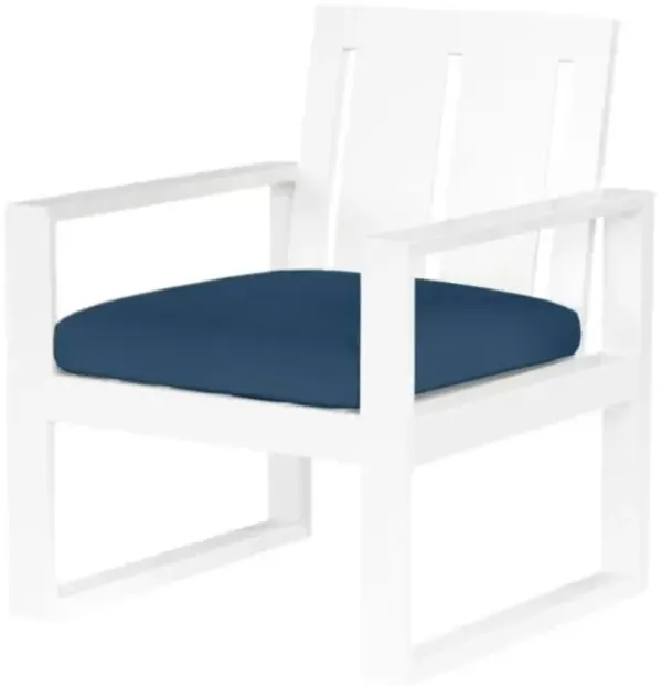 Harlyn Outdoor Aluminum Dining Chair - Blue