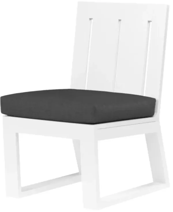 Harlyn Outdoor Aluminum Armless Dining Chair