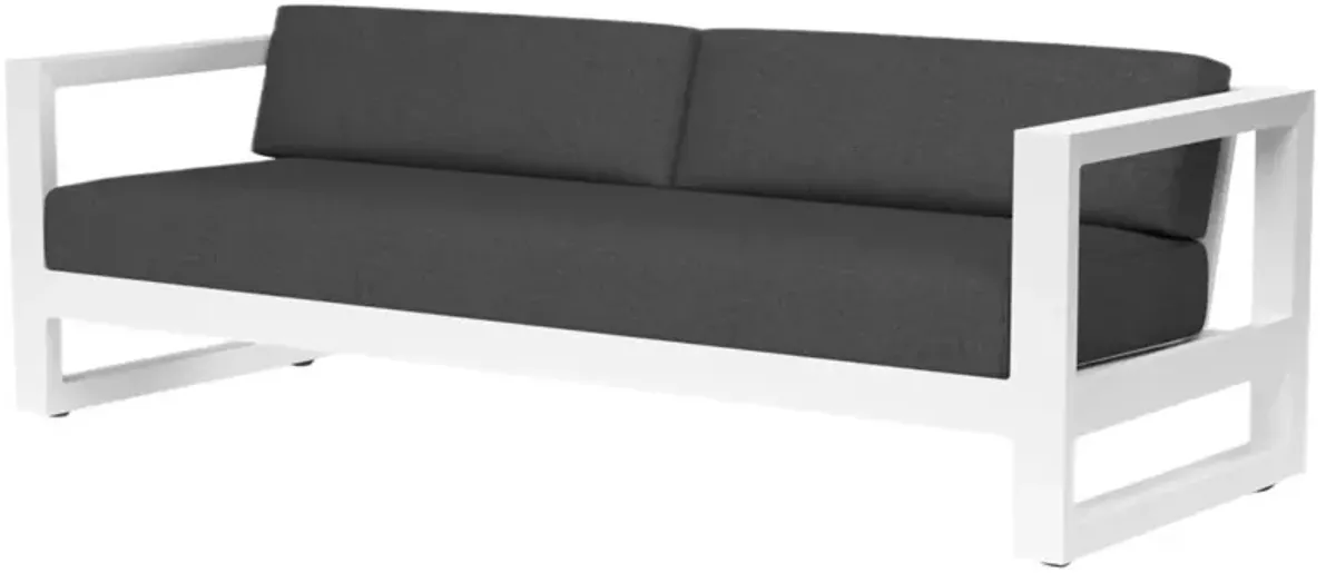 Harlyn Outdoor Aluminum 2-Seat Sofa