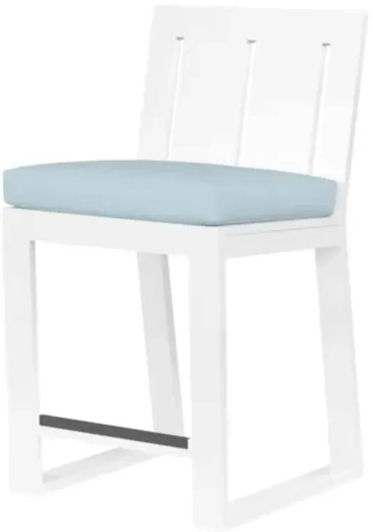 Harlyn Outdoor Aluminum Barstool - Blue