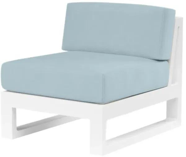 Harlyn Outdoor Aluminum Armless Club Chair