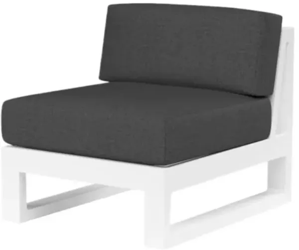 Harlyn Outdoor Aluminum Armless Club Chair