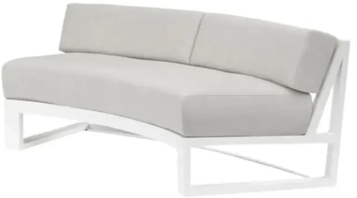 Harlyn Outdoor Curved 2-Seat Sofa