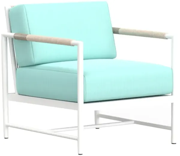 Riyana Outdoor Aluminum/Rope Club Chair