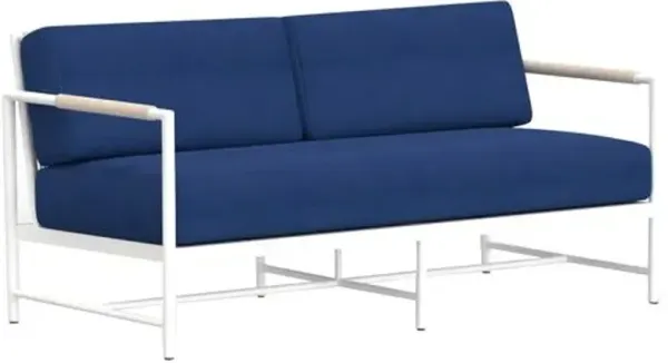 Riyana Outdoor Aluminum/Rope Sofa