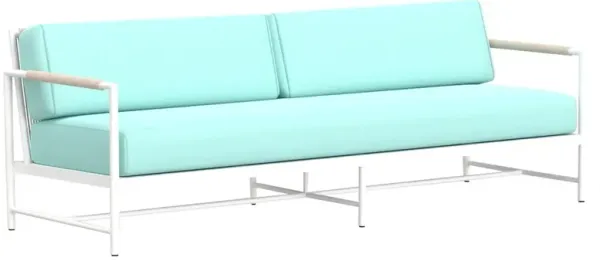 Riyana Outdoor Aluminum/Rope Sofa