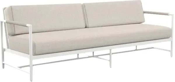 Riyana Outdoor Aluminum/Rope Sofa