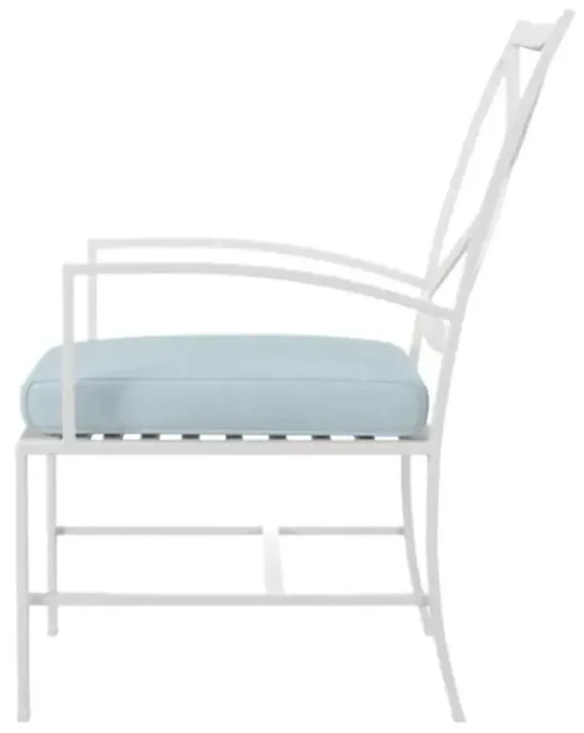 Galtier Outdoor Aluminum Dining Chair - Blue