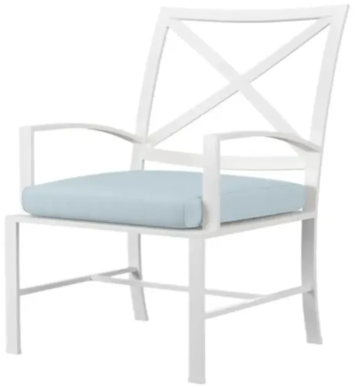 Galtier Outdoor Aluminum Dining Chair - Blue