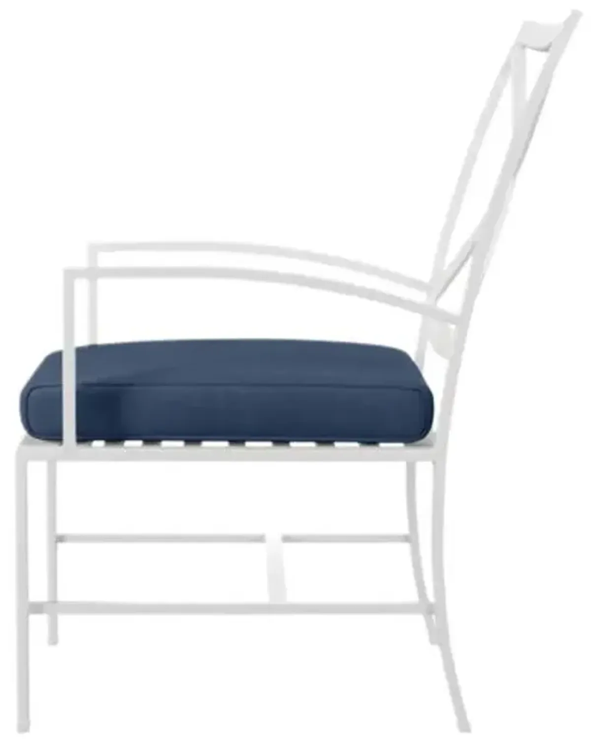 Galtier Outdoor Aluminum Dining Chair - Blue
