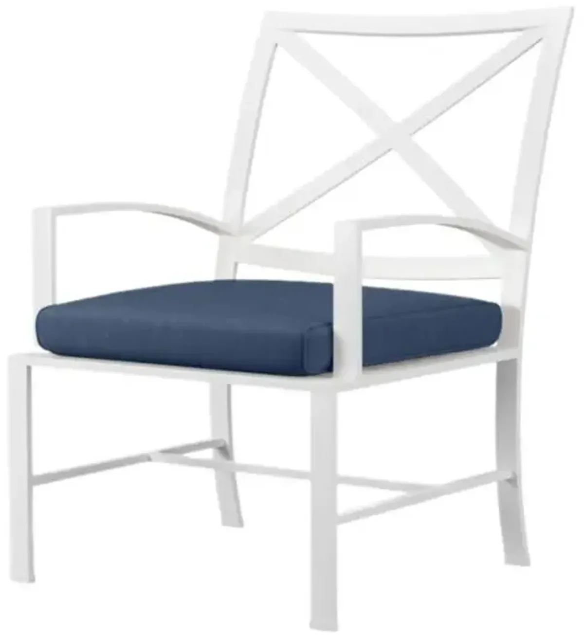 Galtier Outdoor Aluminum Dining Chair - Blue