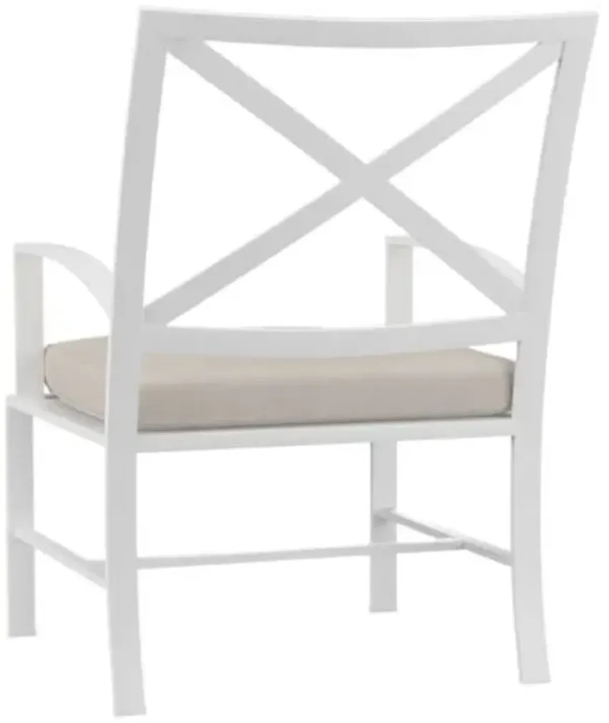 Galtier Outdoor Aluminum Dining Chair - White