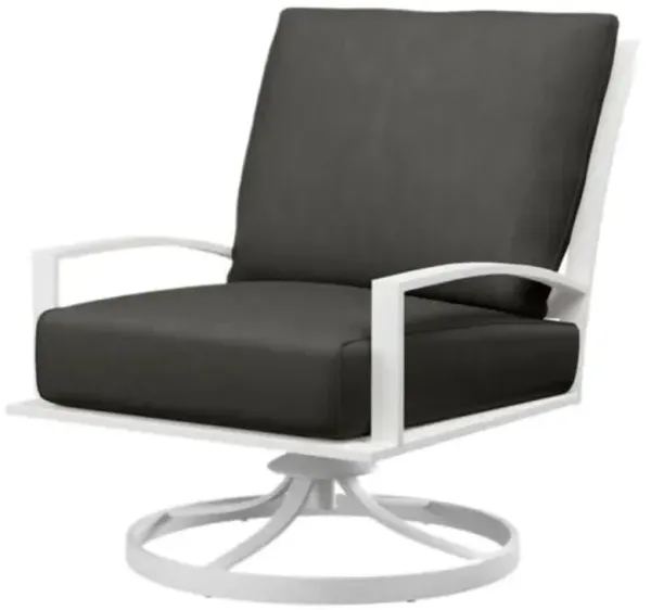 Galtier Outdoor Aluminum Club Swivel Chair