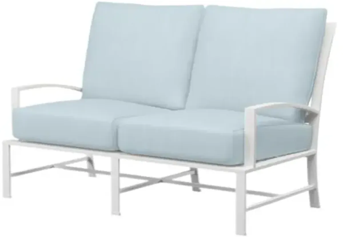 Galtier Outdoor Aluminum Loveseat - Blue