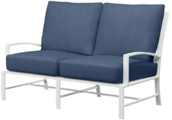 Galtier Outdoor Aluminum Loveseat - Blue