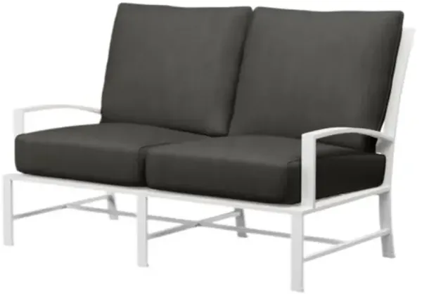 Galtier Outdoor Aluminum Loveseat - Black