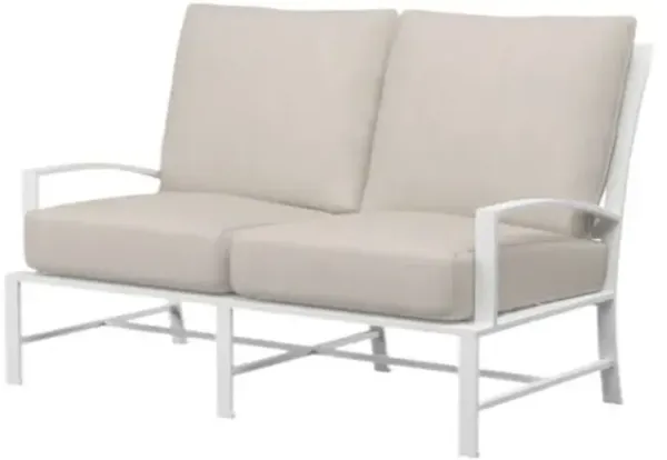 Galtier Outdoor Aluminum Loveseat - White