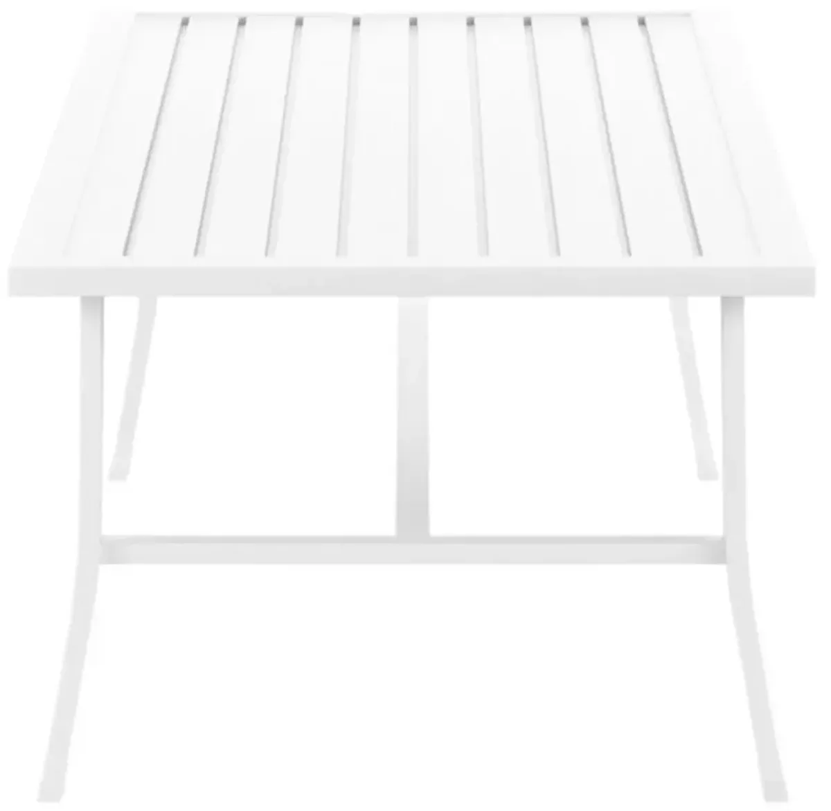 Galtier Outdoor Aluminum Coffee Table, White
