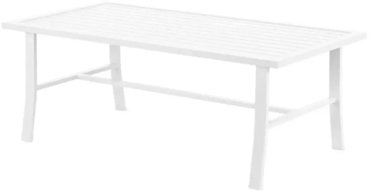 Galtier Outdoor Aluminum Coffee Table, White