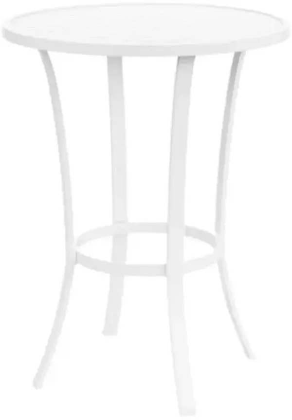 Galtier Outdoor Aluminum Pub Table - White