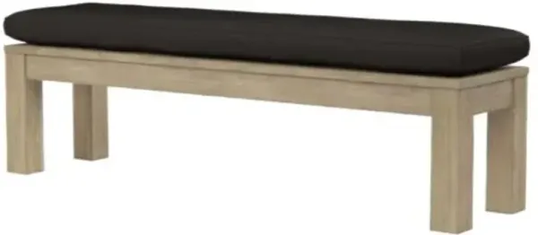 Verian Outdoor Teak Dining Bench - Black