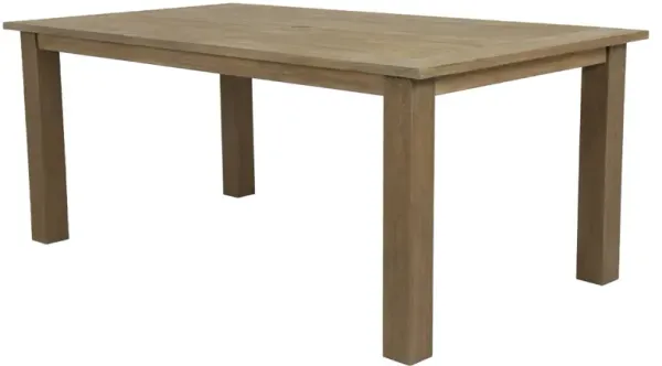 Verian Outdoor Teak Dining Table, Brown