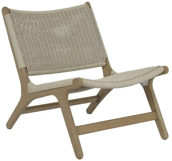 Verian Outdoor Cushionless Accent Chair, Teak