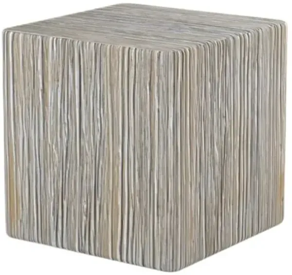 Omara Indoor/Outdoor Concrete Square End Table - Natural - Gray