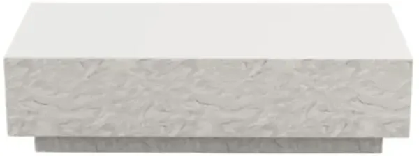 Caedric Indoor/Outdoor Reactangle Coffee Table - Stone - Gray