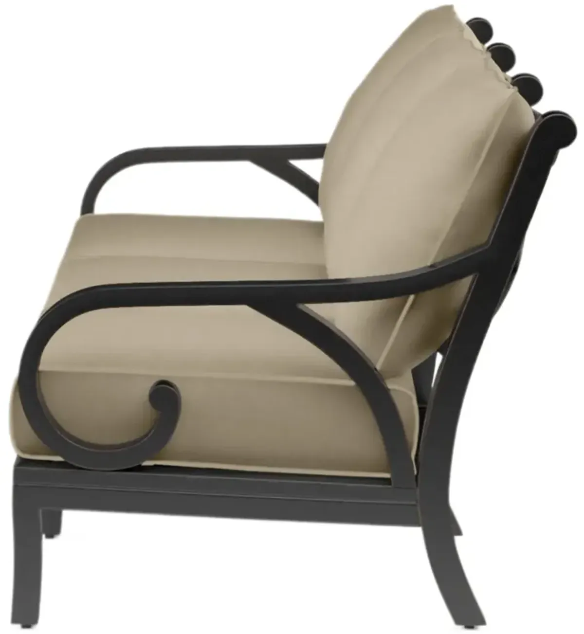 Kairis Outdoor Aluminum Sofa, Old World Copper Finish