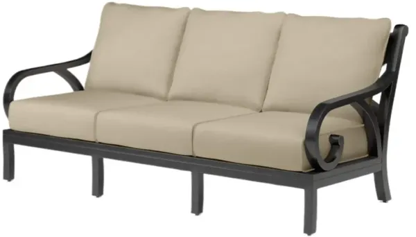 Kairis Outdoor Aluminum Sofa, Old World Copper Finish