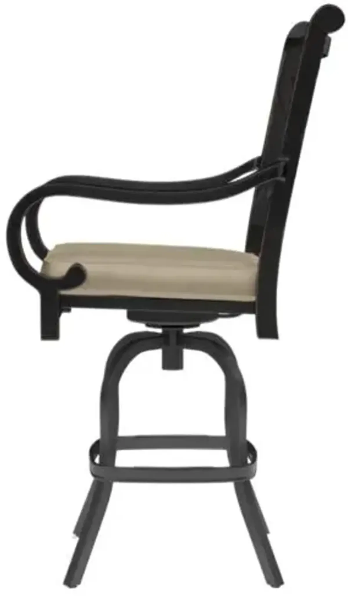Kairis Outdoor Aluminum Counter Stool - Old World Copper Finish