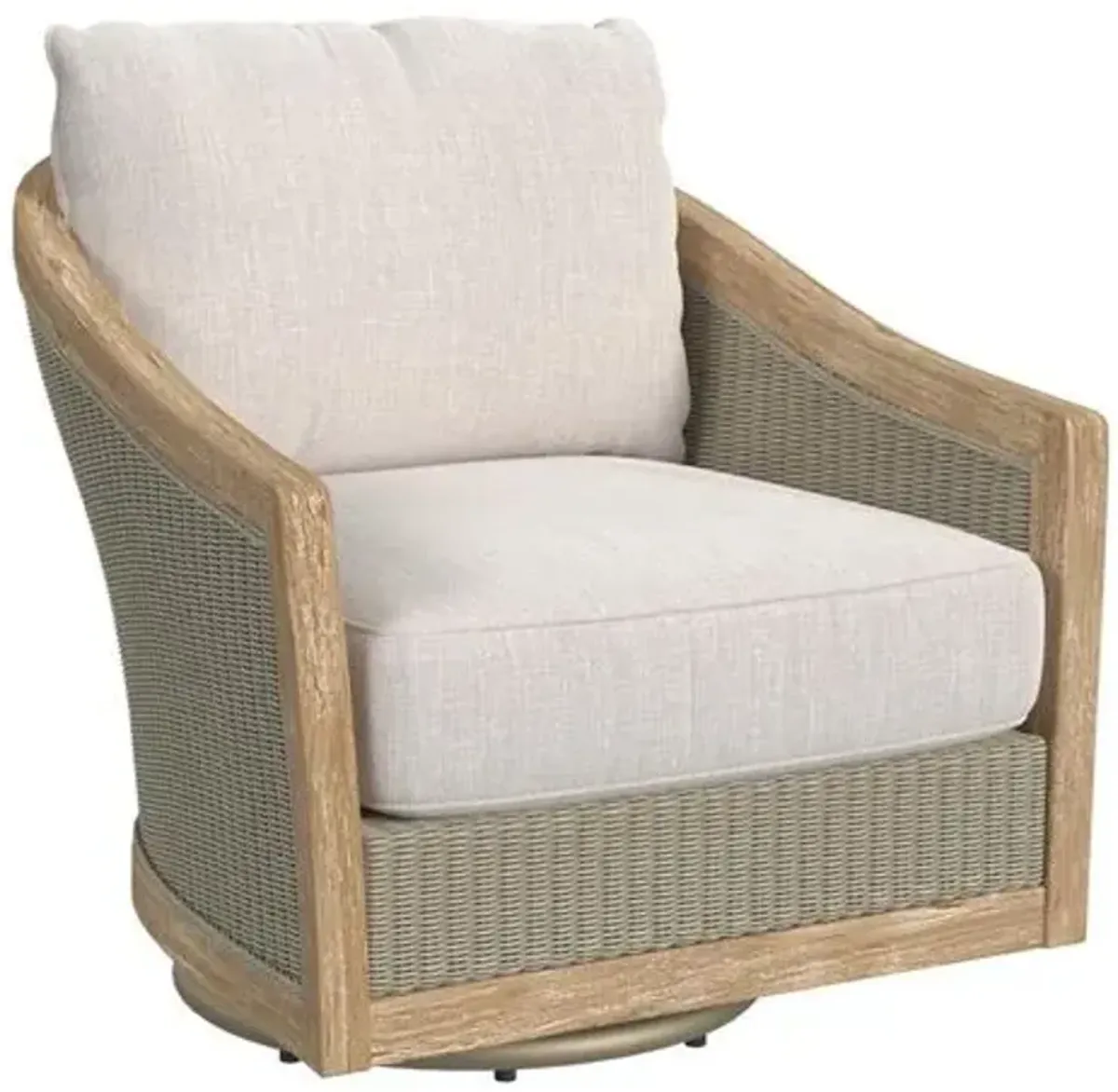 Celestria Outdoor Swivel Club Chair - Natural Teak