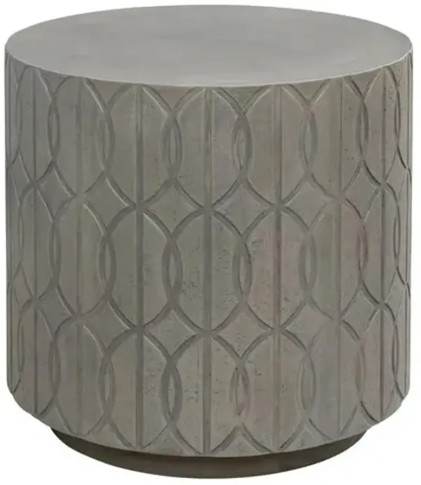 Elouise Indoor/Outdoor End Table - Gray