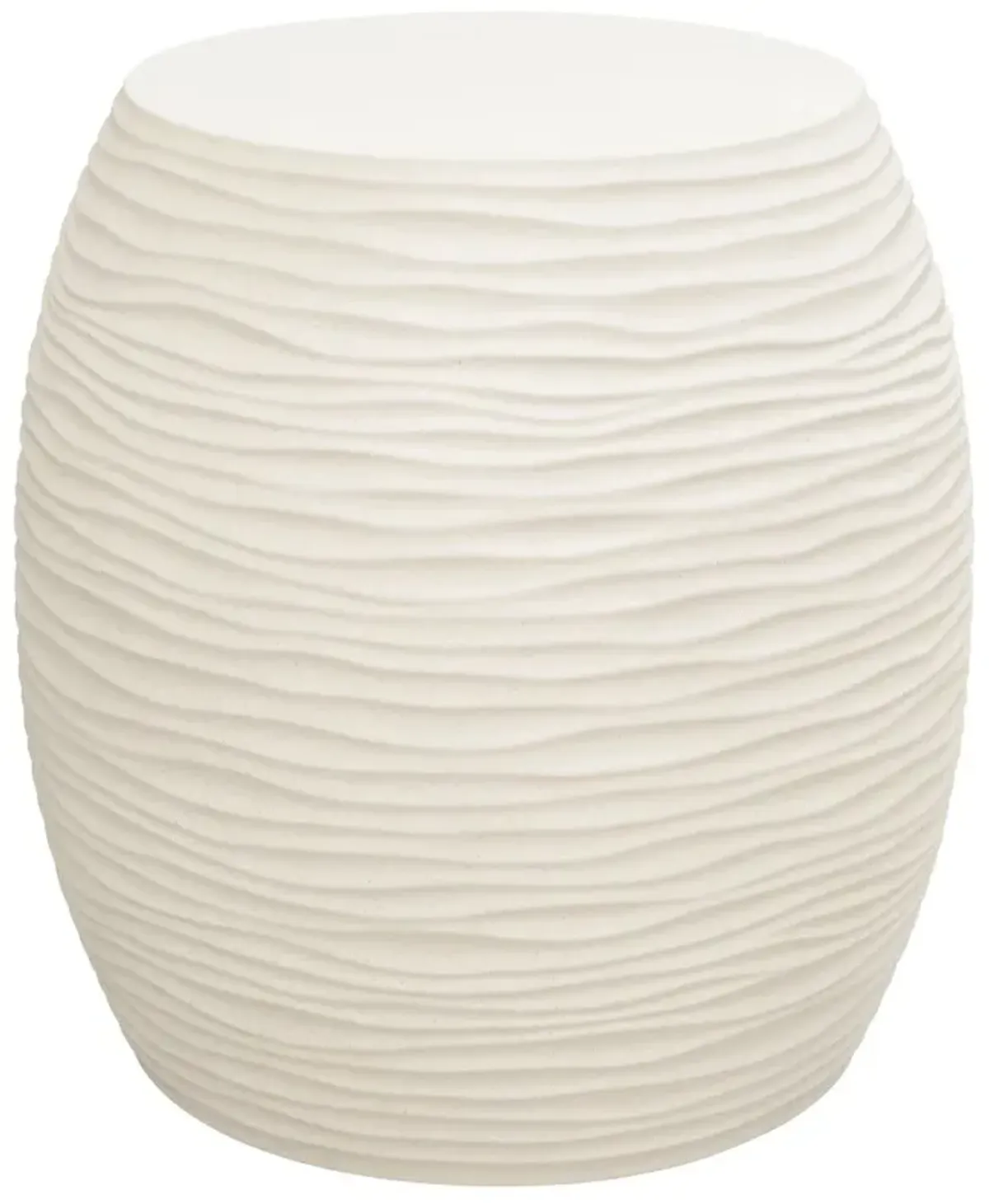 Volari Indoor/Outdoor End Table, Cream