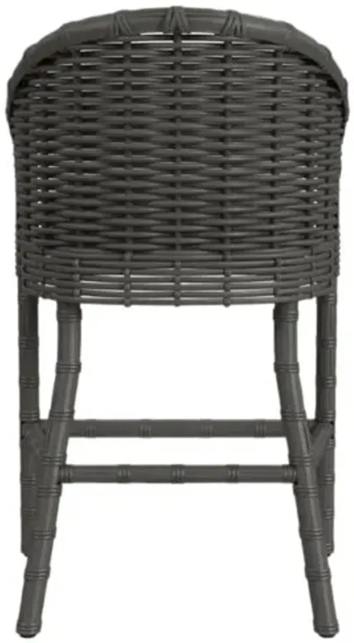 Elaris Outdoor Counter Stool - Dark Wood