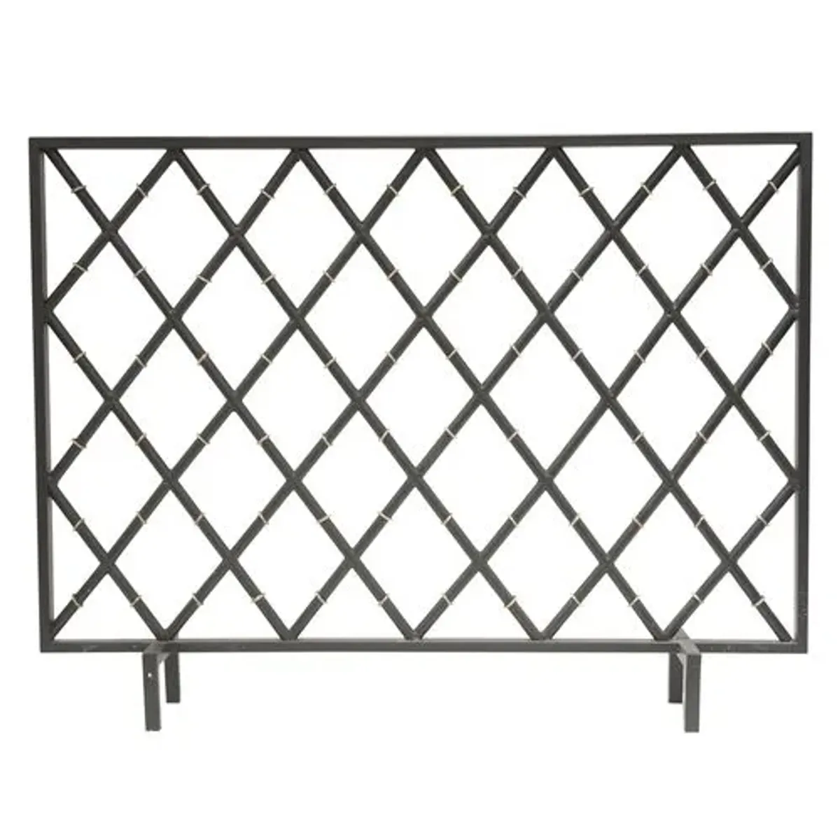 Black Iron 30"x40" Bamboo Firescreen