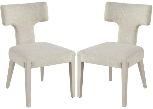 S/2 Veridian Raven Upholstered Side Chairs