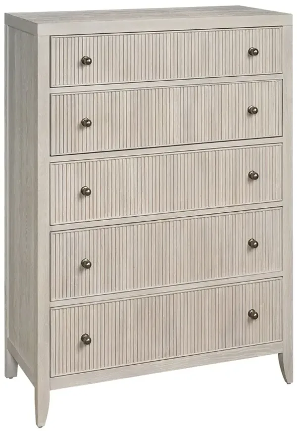 Veridian Fluted 5-Drawer Chest