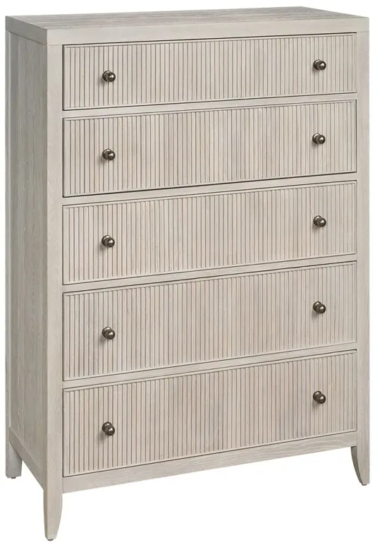 Veridian Fluted 5-Drawer Chest