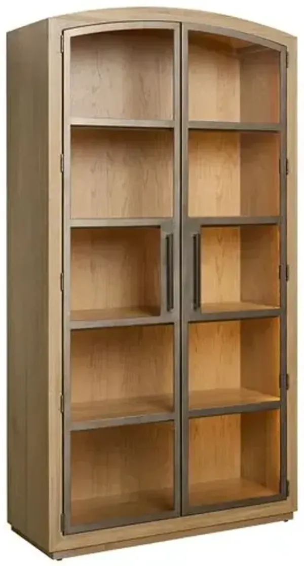 Veridian Tall Display Cabinet - Brown