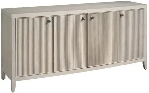 Veridian Fluted Credenza - White