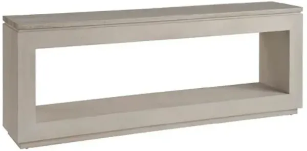 Veridian Marble Top Console Table - White