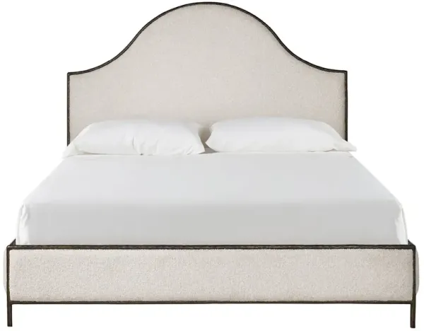 Summit Grove Upholstered Arched Bed, Off-White