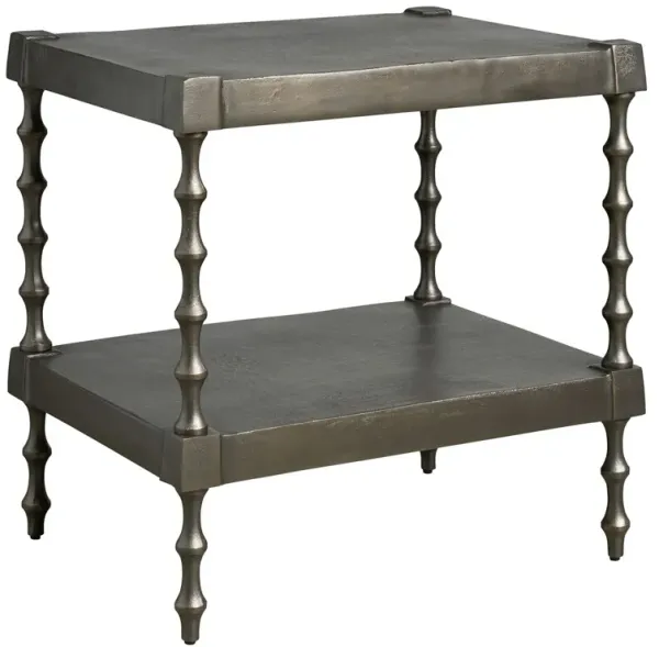 Summit Grove Steel Side Table, Gray