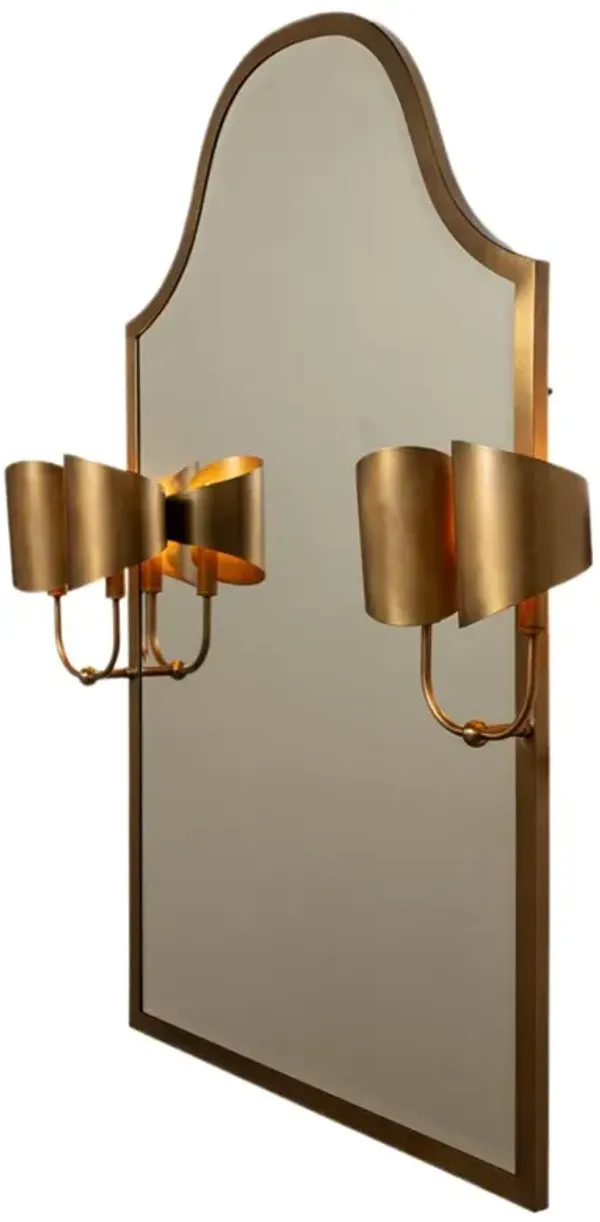 Quinton Mirror with Sconces - Port 68 - Gold