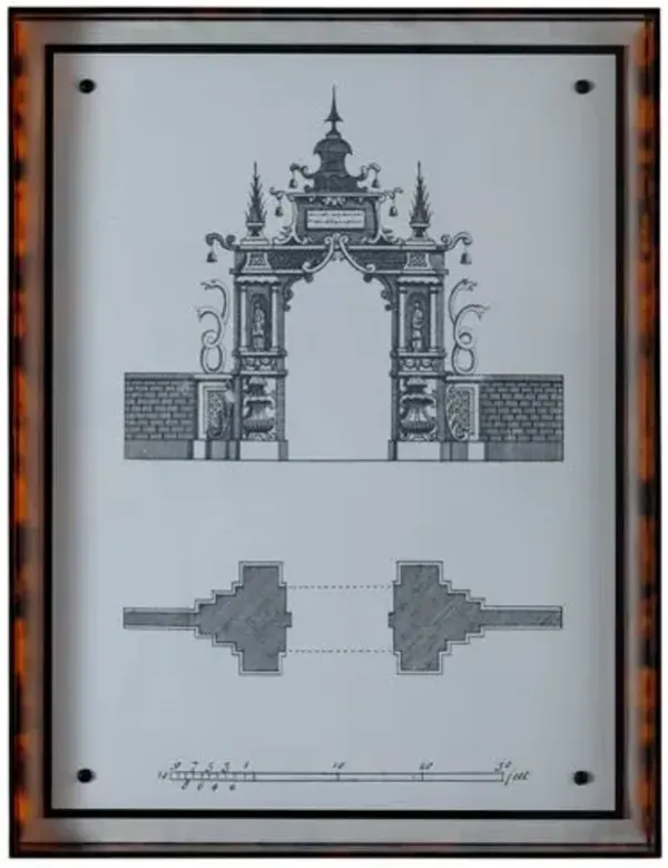 Pagoda Folly III Print - 20" x 26" - Port 68 - Black