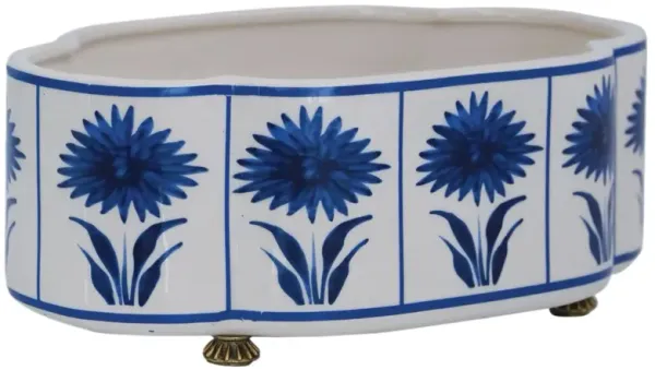 Hannah Scallop Planter, Blue