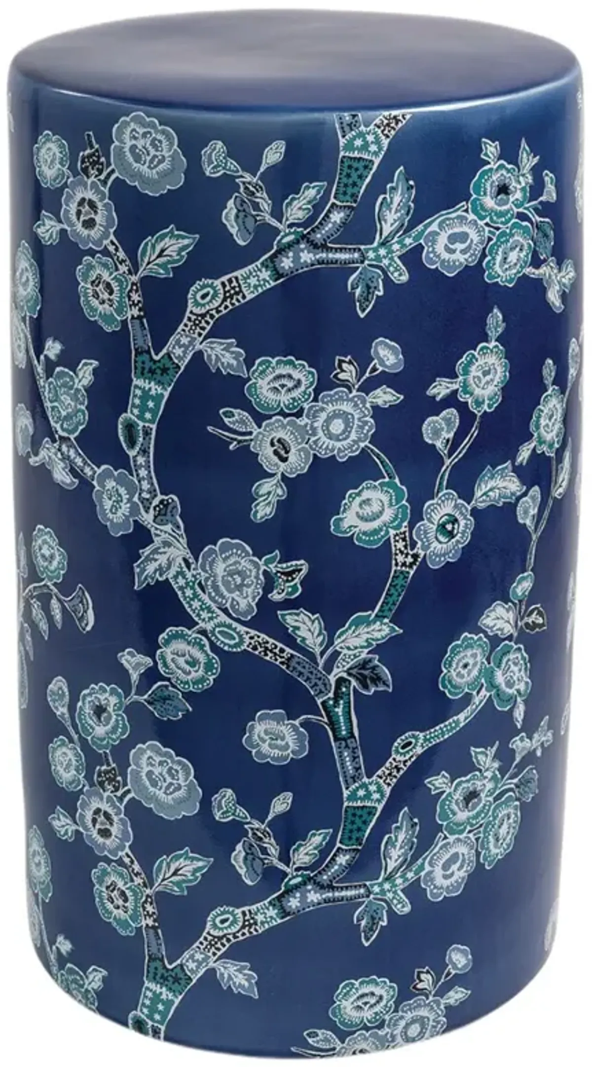 Temple Garden Stool, Blue